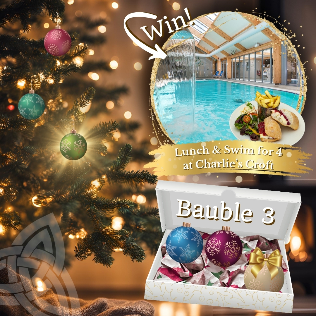 Bauble 3 WIN Lunch & Swim for 4 at Charlie's Croft