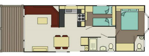Delta Ocean Lodge 2014 2 Bed Floor Plan