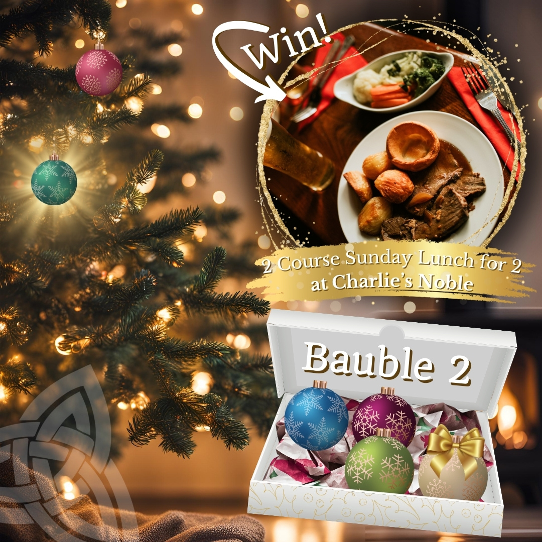 Bauble 2 WIN 2 Course Sunday Lunch for 2 at Charlie's Noble