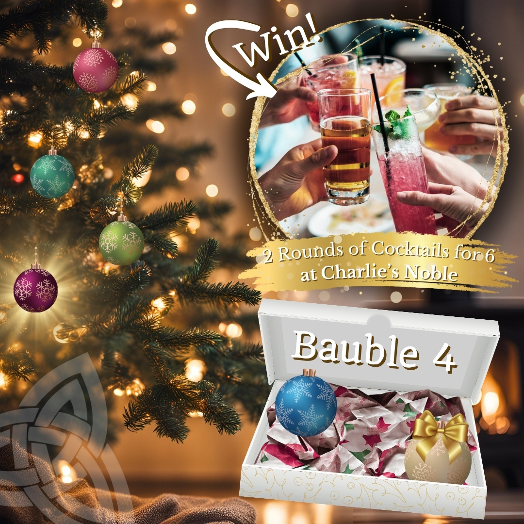 Bauble 4 WIN 2 Rounds of Cocktails for 6 at Charlie's Noble