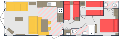 Sunseeker Solis 3 Bed Floor Plan